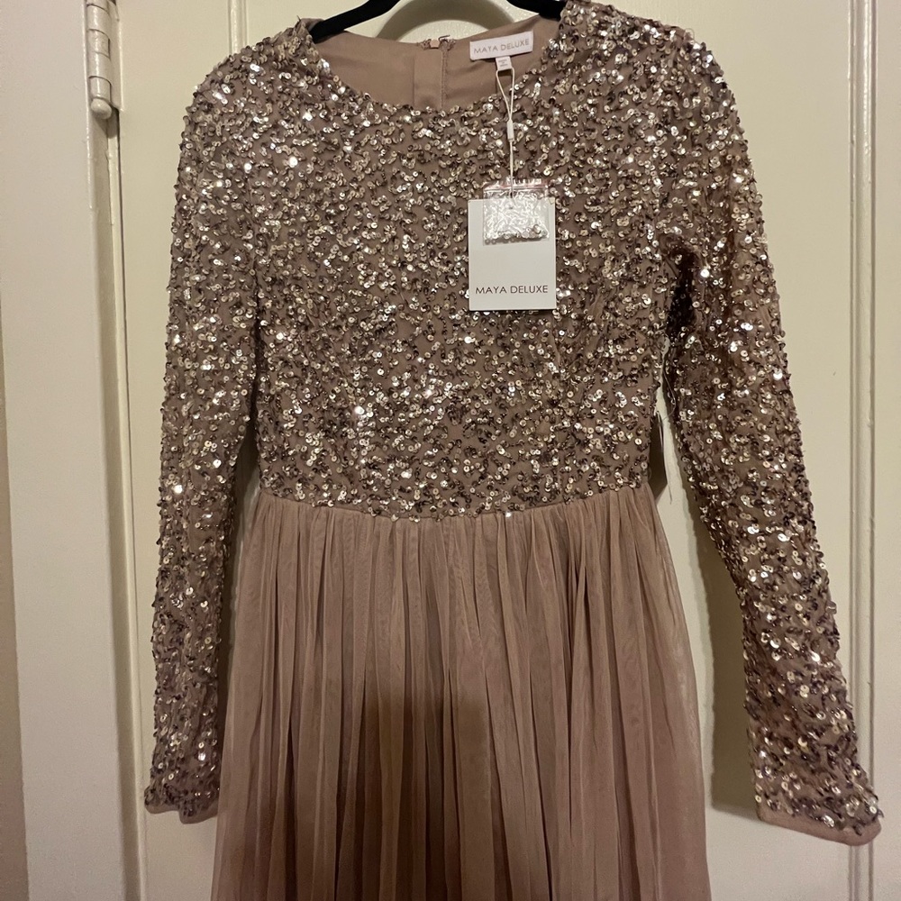 Never worn Maya Deluxe bridesmaid dress